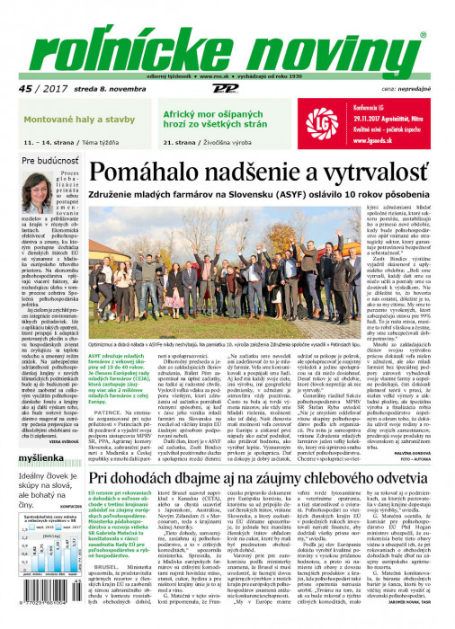 Rolnické noviny 45 / 2017
