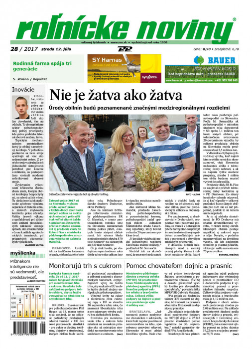 Rolnické noviny 28 / 2017
