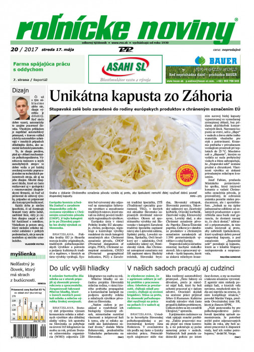 Rolnické noviny 20 / 2017